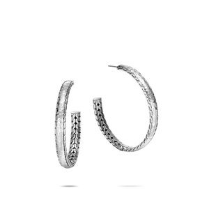 NWOT John Hardy hammered large hoop earrings